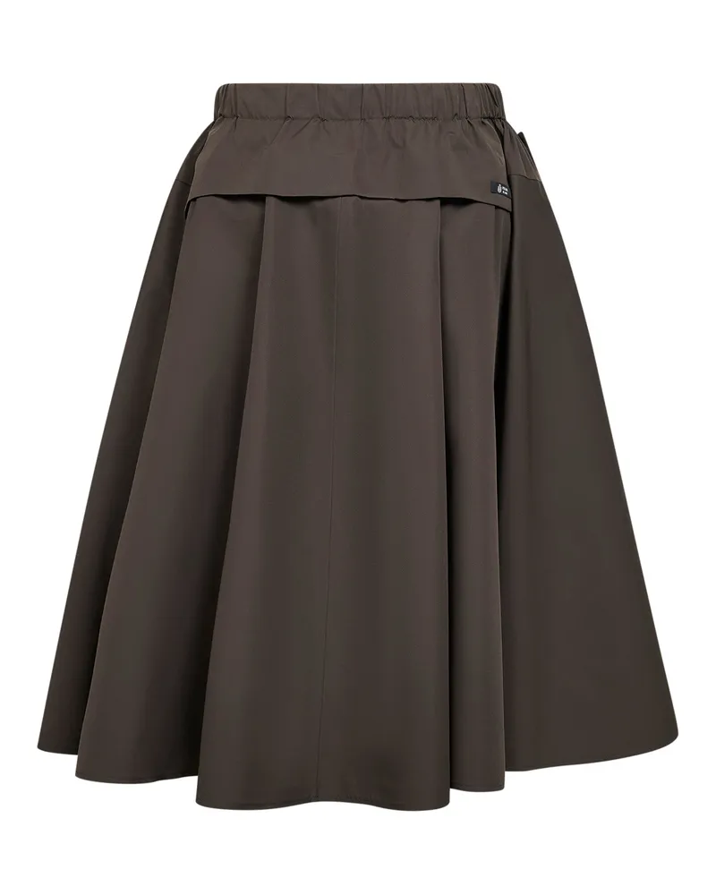 Prada Technical Circle Midi Skirt — Green Green