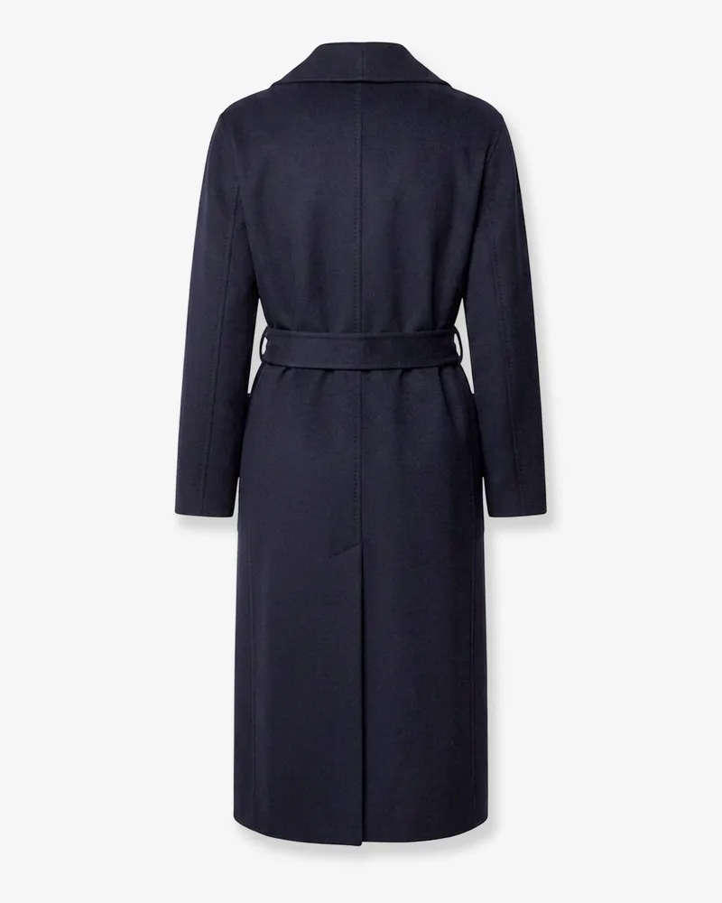 Loro Piana Women's Coat Marlon Blue Virgin Wool Navy