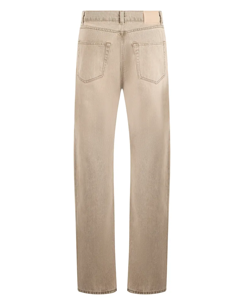 Our Legacy Men's Straight-Leg Denim Trousers Beige Cotton Regular & Jeans Beige
