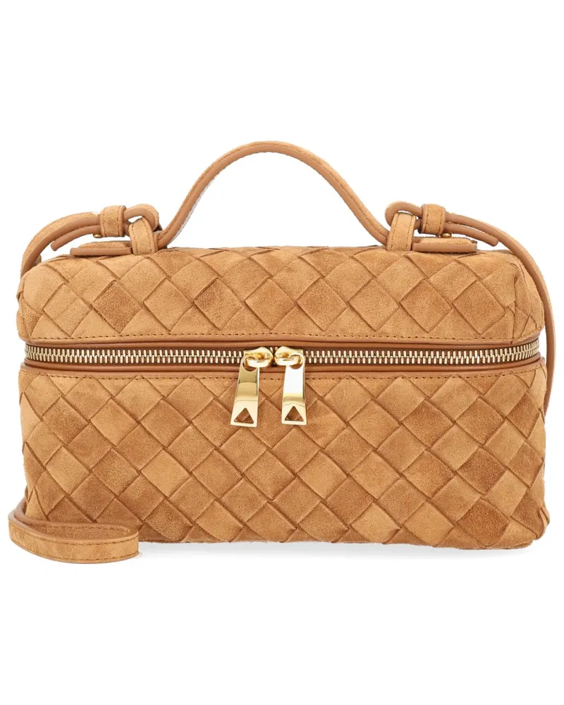 Bottega Veneta Women's Shoulder Bag Bang Beige Leather Calf Handbags Hand Beige