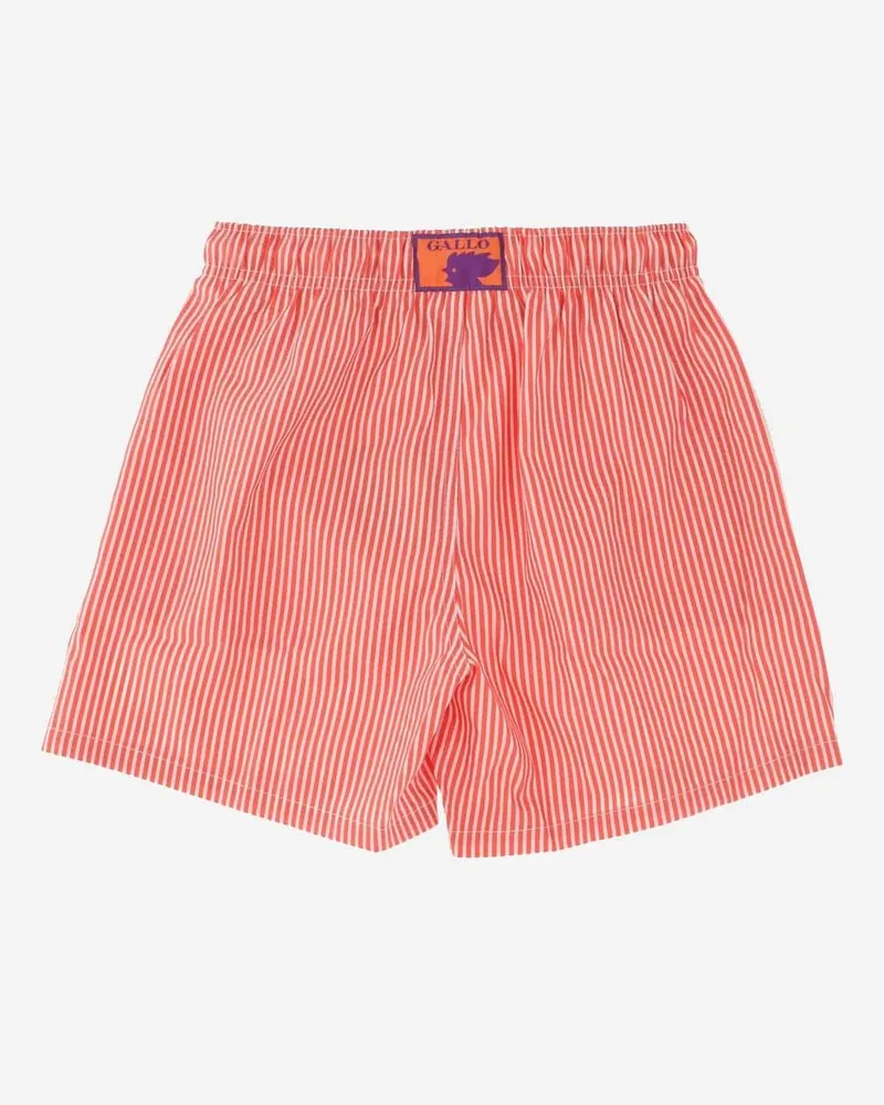 Gallo Boys' Swim Trunks Seersucker Red Polyester Polyamide Shorts Red