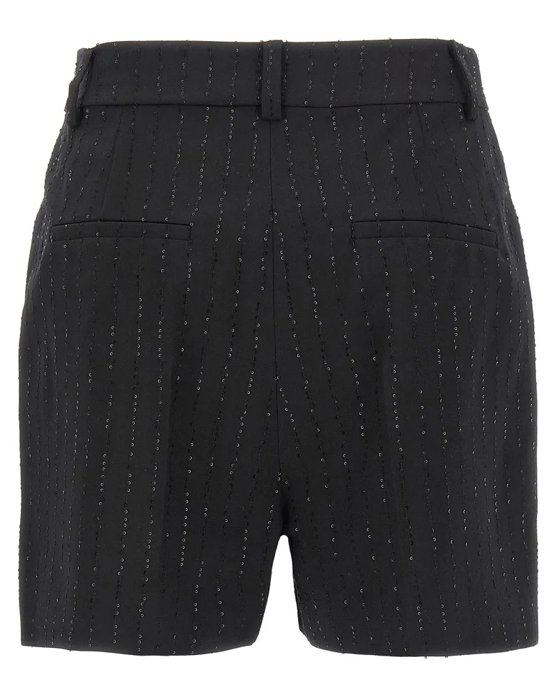 Max Mara Women's Black Virgin Wool Bermuda Shorts Black