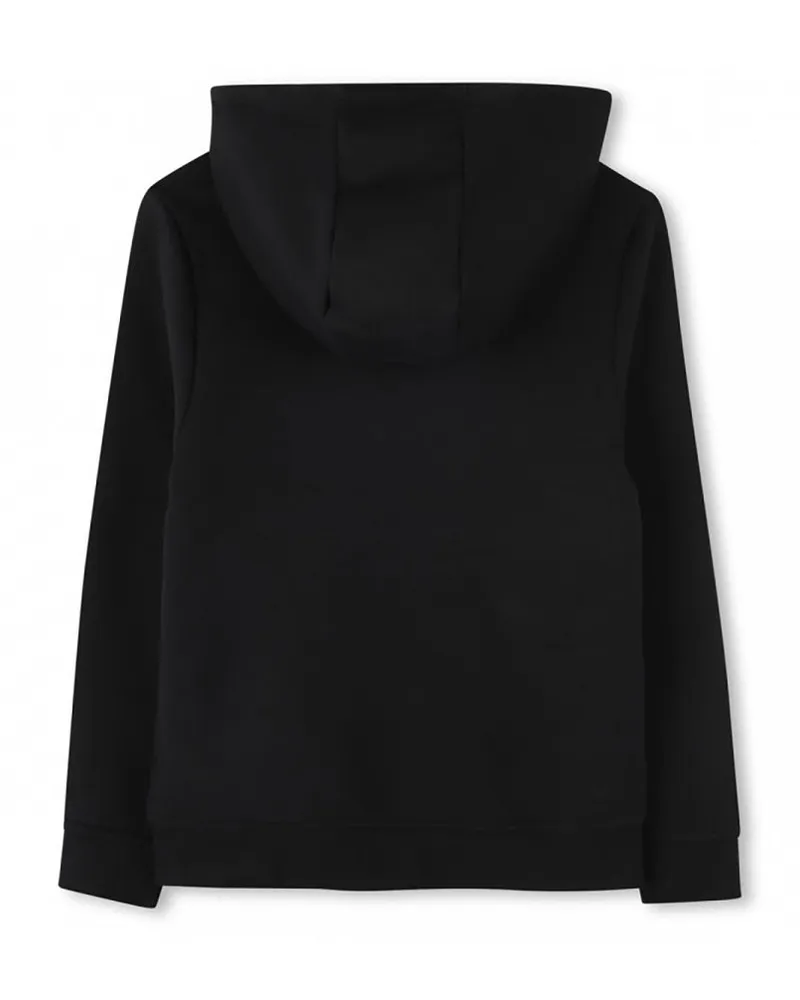 HUGO BOSS Cotton Blend Hoodie — Black Black