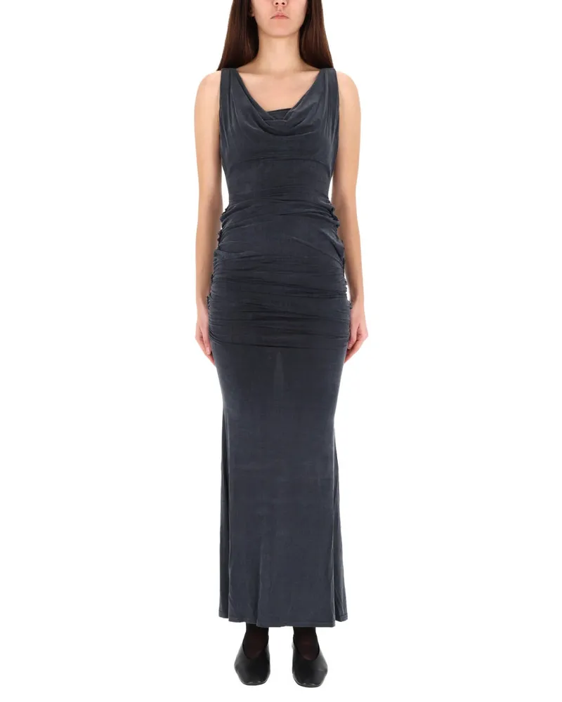 Vivienne Westwood Cupro Elastane Long Dress — Black Black
