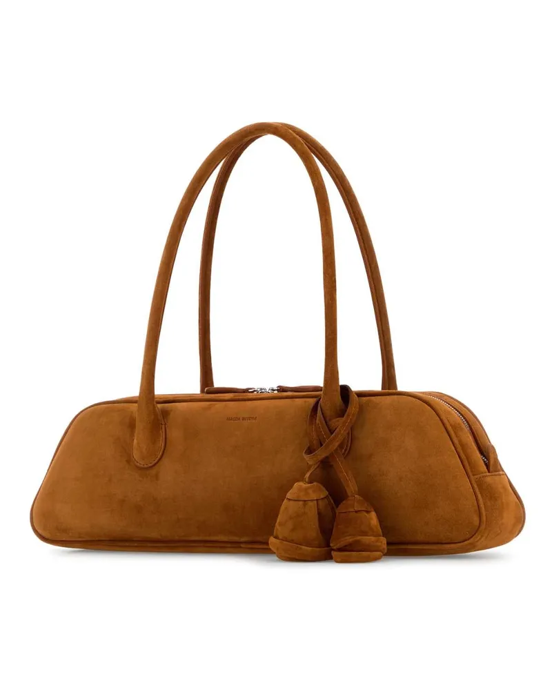 Magda Butrym Women's Suede Shoulder Bag Camel Camel