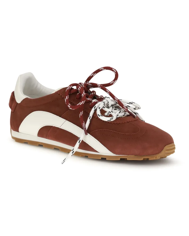Dsquared2 Men's Suede Sneakers Bordeaux+panna Brown