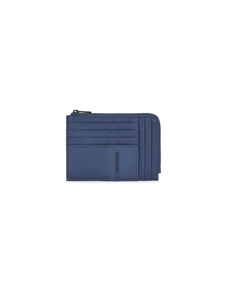 Piquadro Men's Wallet Blue Recycled Polyester Bags Blue