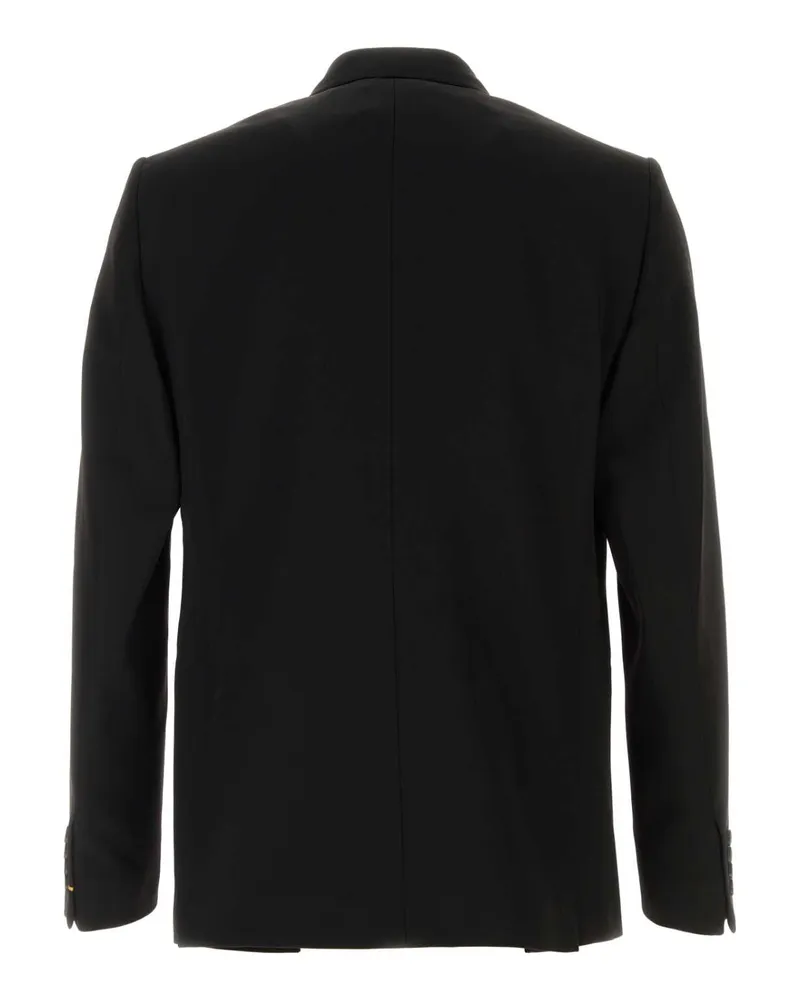 Fendi Double-Breasted Wool Blazer — Black Black