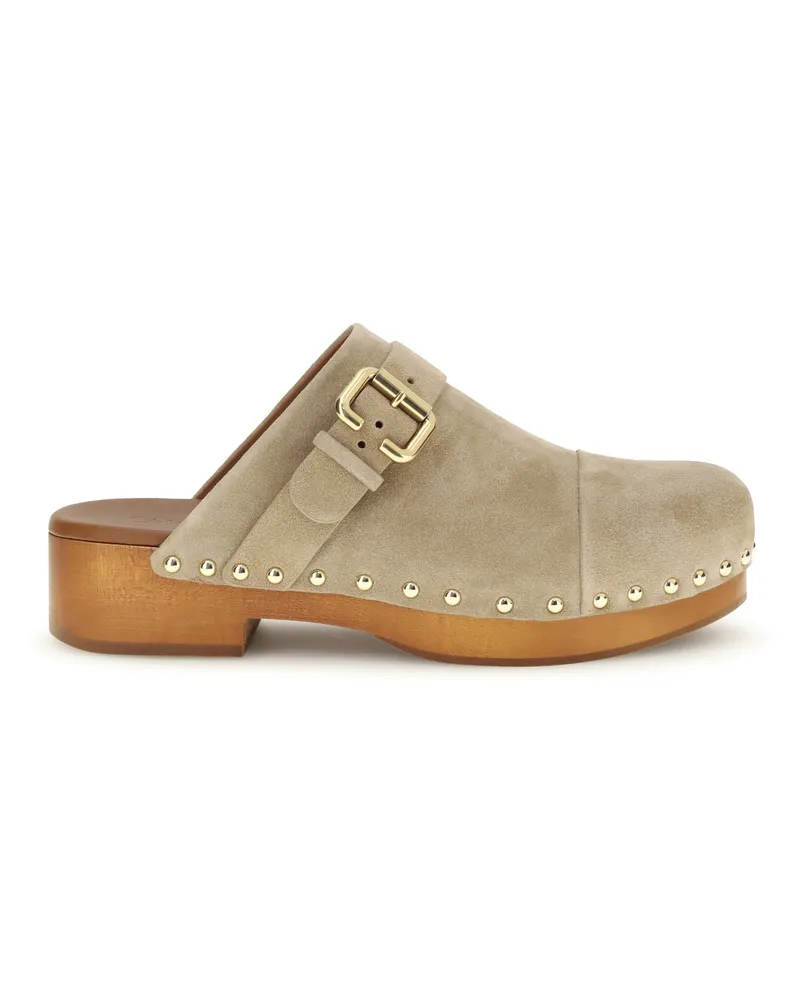 Chloé Women's Jeannette Clog Mules Desert Sand Sandal Beige
