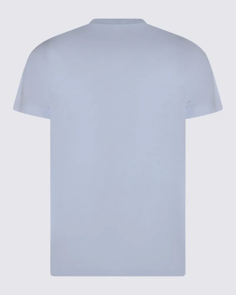 Zanone Men's T-Shirts And Polos Light Blue _100 % Co Blue