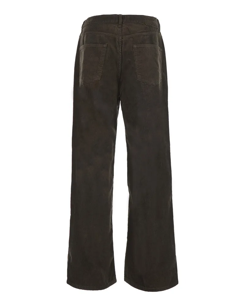 Dunst Wide Corduroy Trousers — Brown Brown