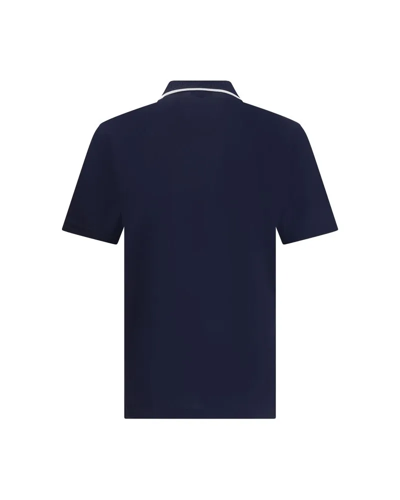 Ferragamo Men's Blue Cotton Polo Shirt Navy