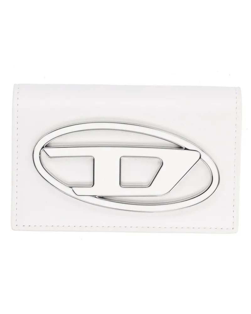 Diesel Leather Card Case — White White