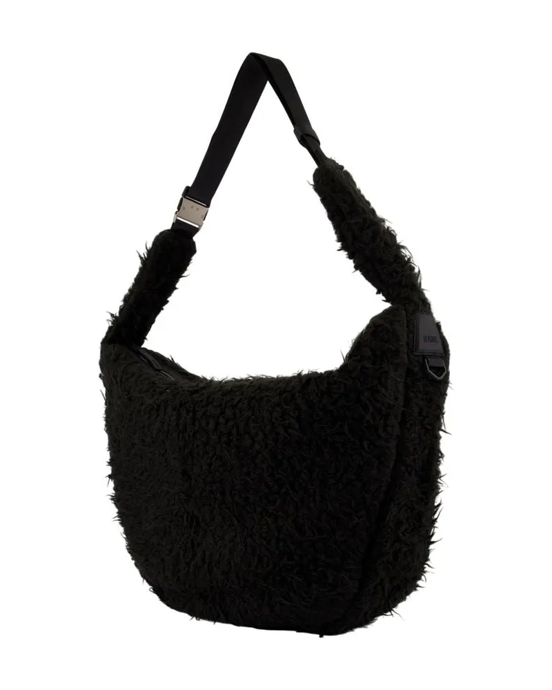 RAINS Unisex Valera Vision Shoulder Bag Large Crossbody -  Synthetic Black Crossbodies Black