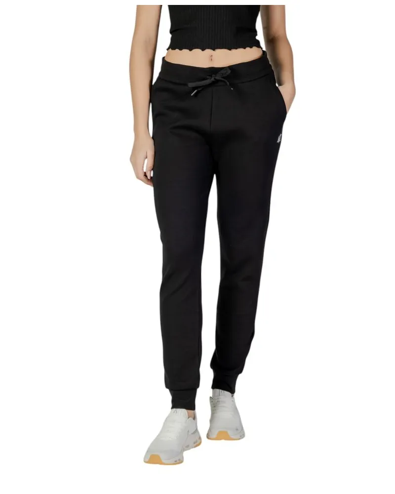 Armani Exchange Cotton-Blend Joggers — Black Black