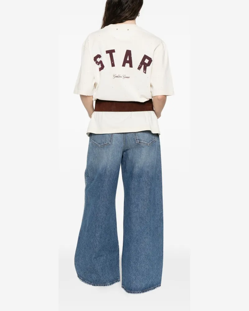 Golden Goose Cotton Jersey T-Shirt — White White