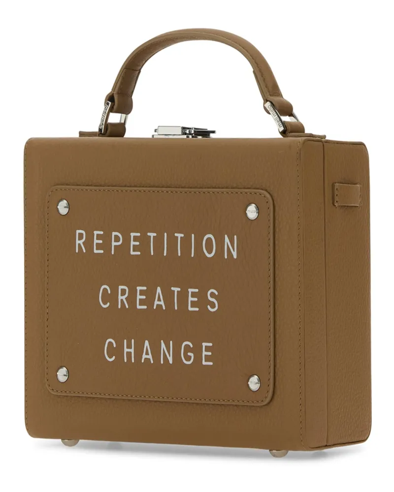 Meli Melo Women's Borsa Lightante Leather (plastic Package) Borse A Mano Bag Beige