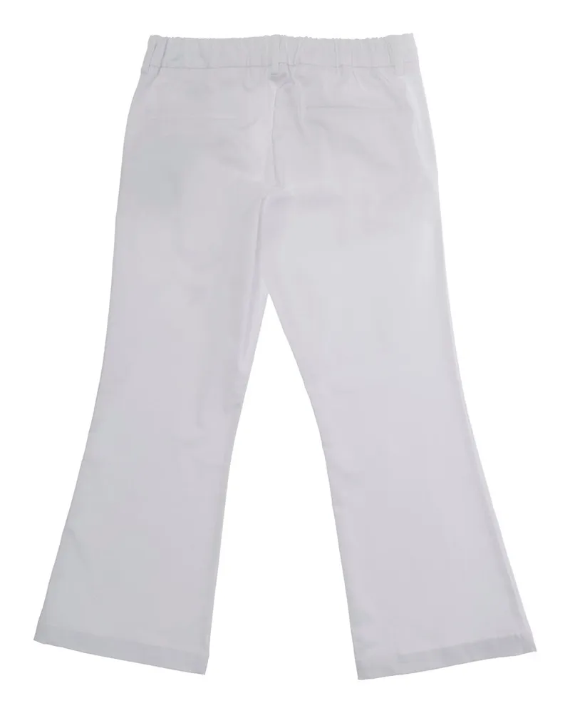 N° 21 Girls' Pants White Cotton Trousers White