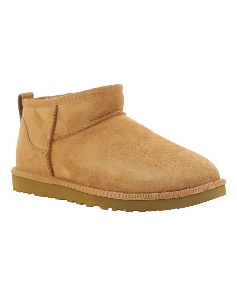 UGG Men's Classic Ultra Mini Suede Boots Chestnut Upper: Mutton; Sole: Rubber Brown