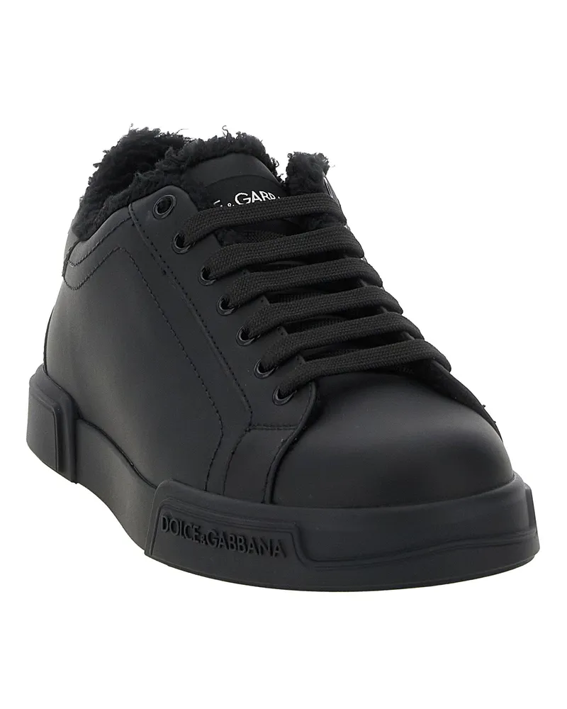 Dolce & Gabbana Portofino Light Sneaker — Black Black