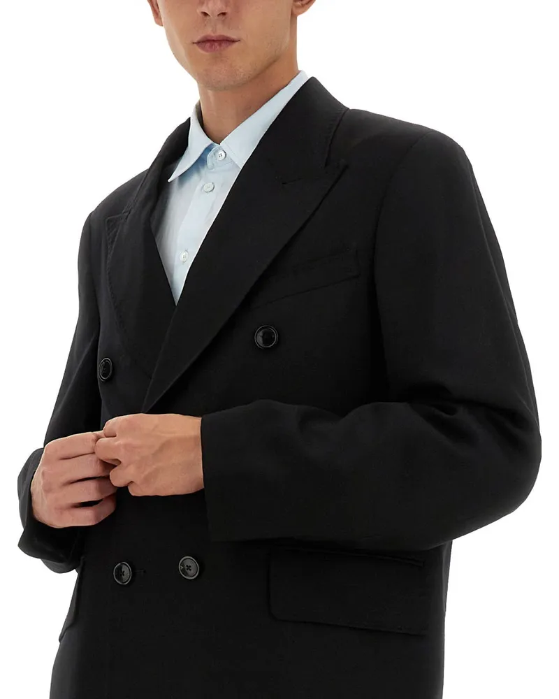 Our Legacy Double-Breasted Tailored Blazer — Black Black