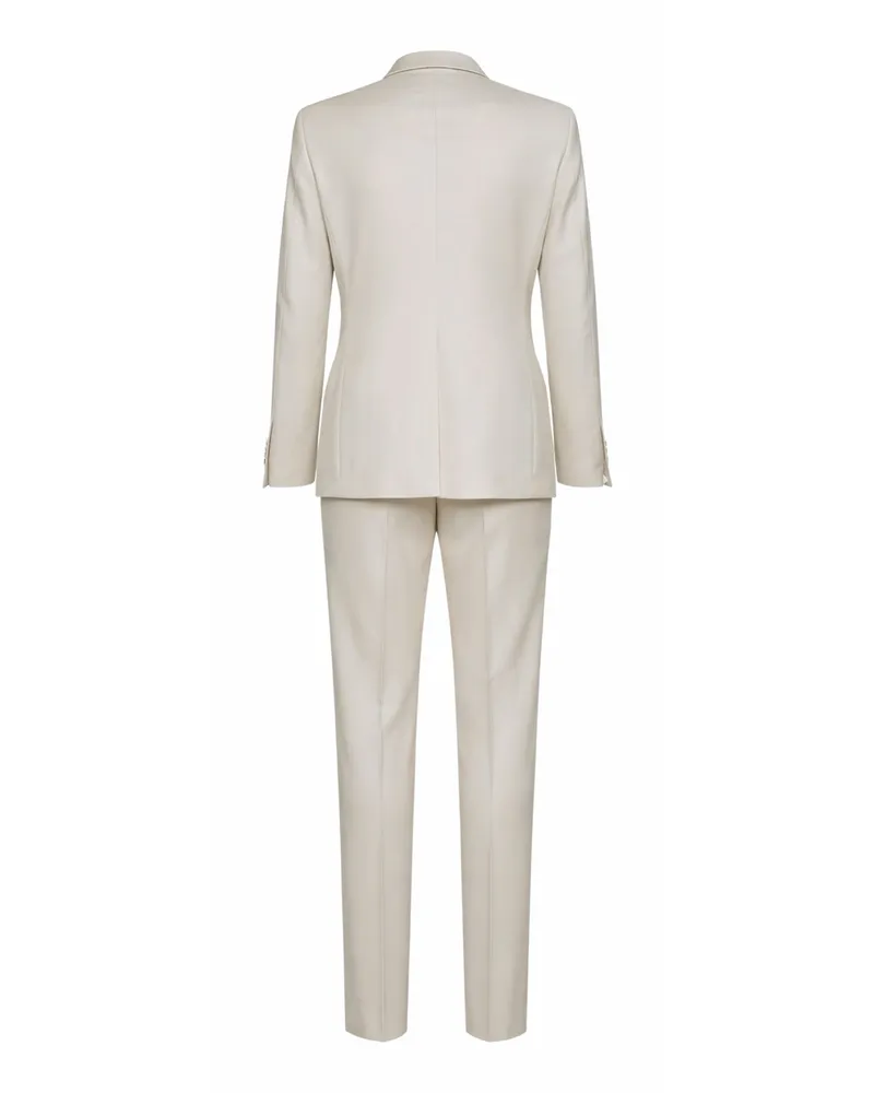 Tagliatore Men's Tuxedo Suit Bruce Beige Virgin Wool Suits Beige