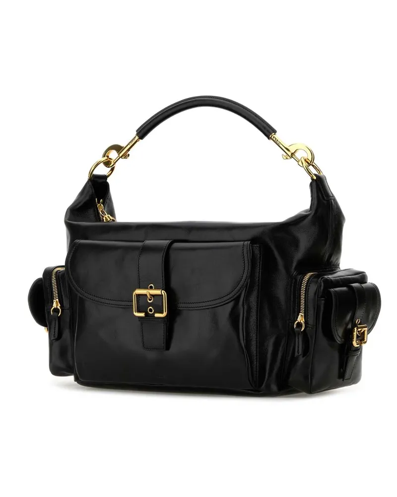 Chloé Women's Black Leather Large Shopping Bag Borse A Mano Black