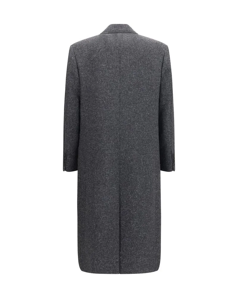 Valentino Garavani Merino Wool Coat — Grey Grey