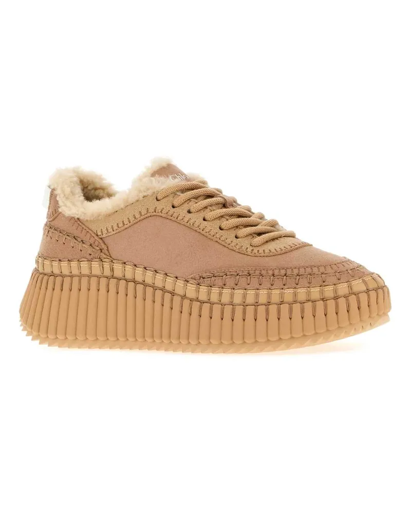 Chloé Nama Sneaker — Brown Brown