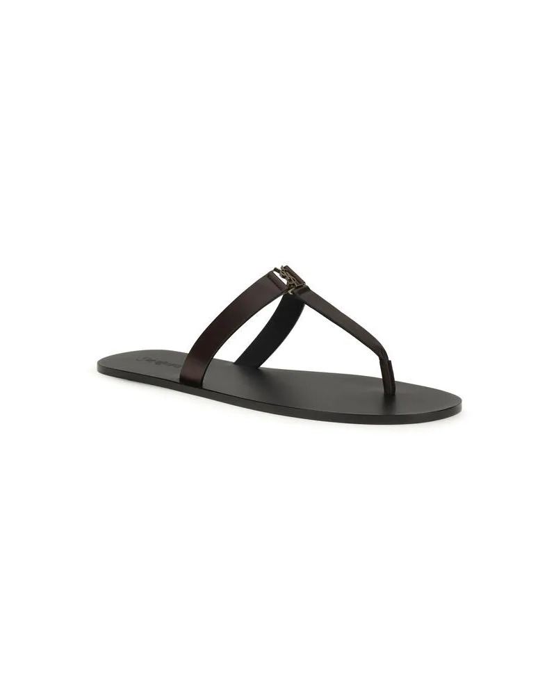 Saint Laurent Babylone Sandals — Brown Brown