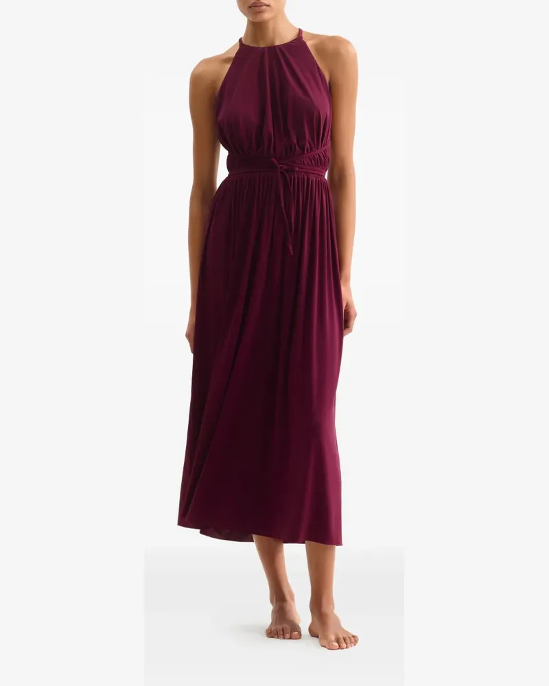 Eres Women's Halterneck Tie-Waist Midi Dress Aw25 W 
