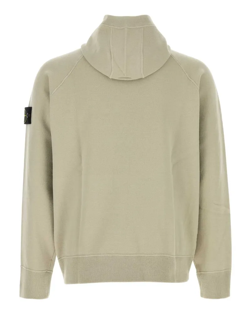 Stone Island Men Dove Grey Knit Sweatshirt Sand Felpe Sweater Beige