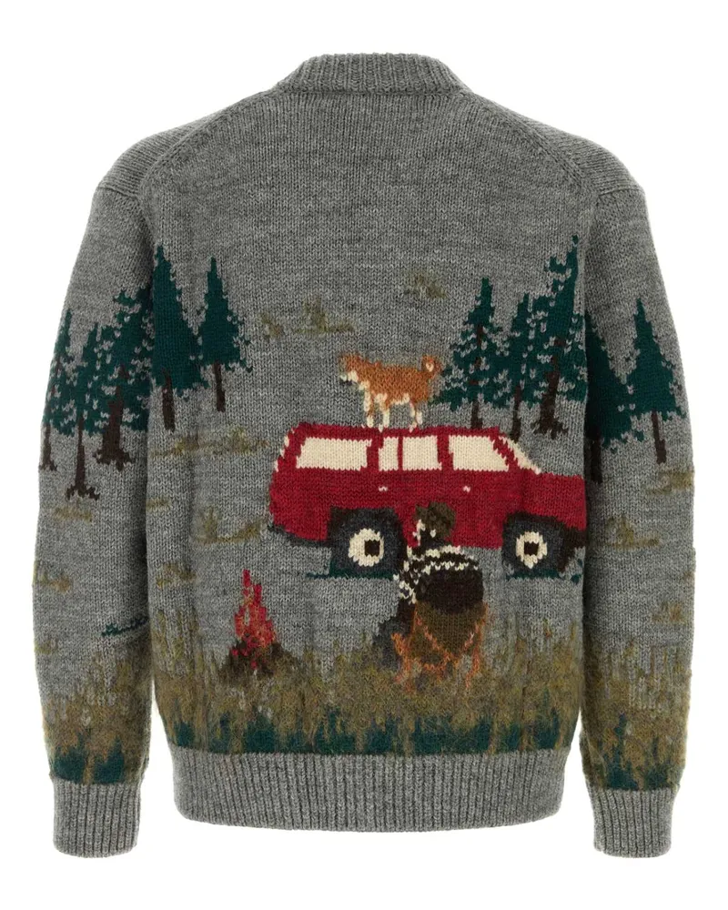 Junya Watanabe Sweater Cardigan — Gray Gray