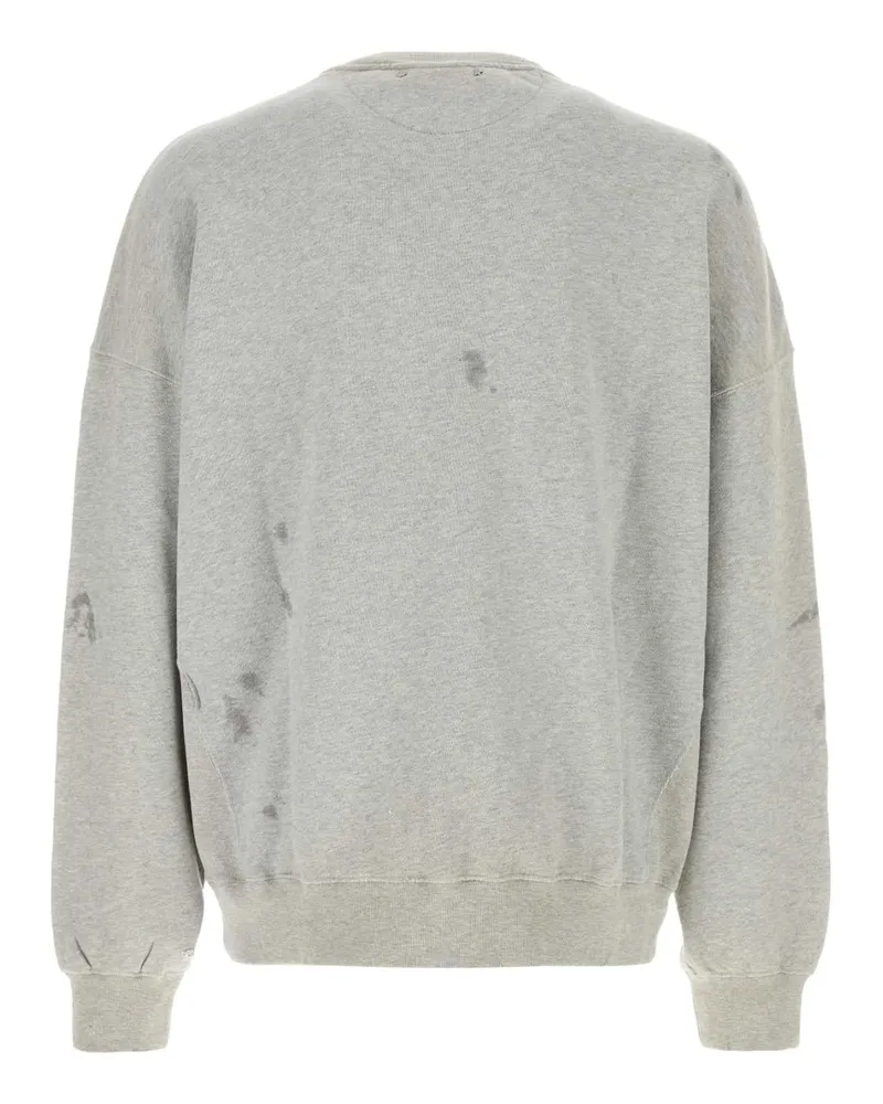 Golden Goose Men's Grey Cotton Sweatshirt Alluminiummelangegray Exterior: Felpe Gray