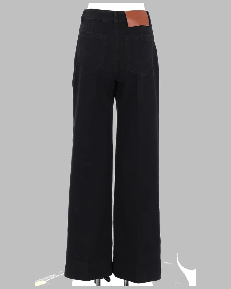 Victoria Beckham Alina Jeans — Black Black
