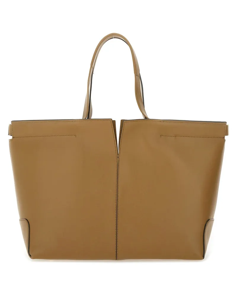 TOD'S Italian Leather Shoulder Bag — Brown Brown