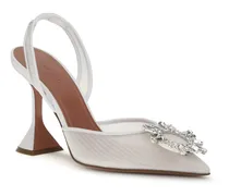 Women's Begum Pumps White High Heel Shoes