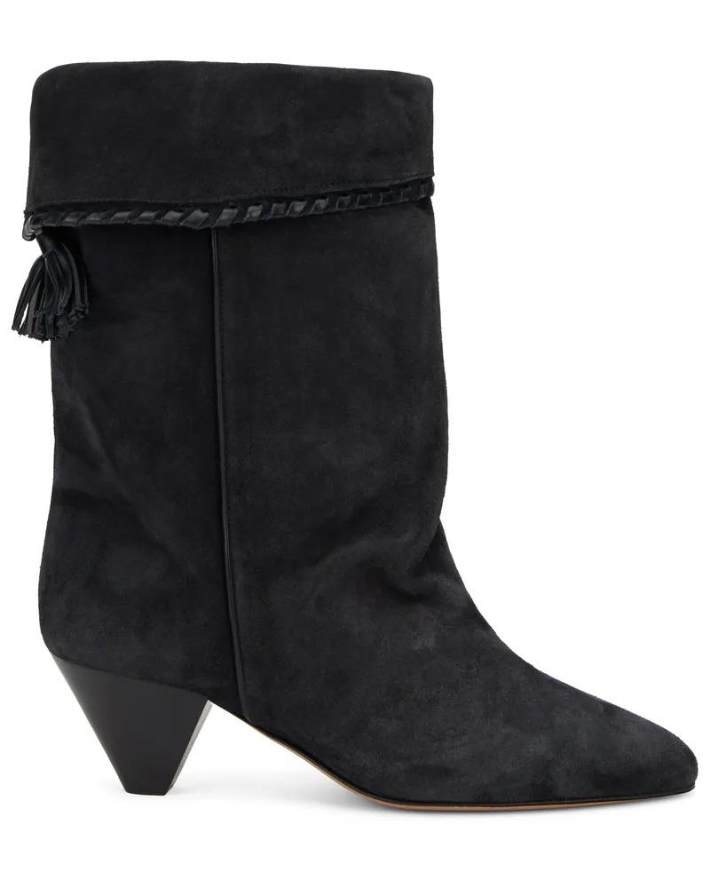 Isabel Marant Women's Ankle Boots Faded Black Calfskin Black
