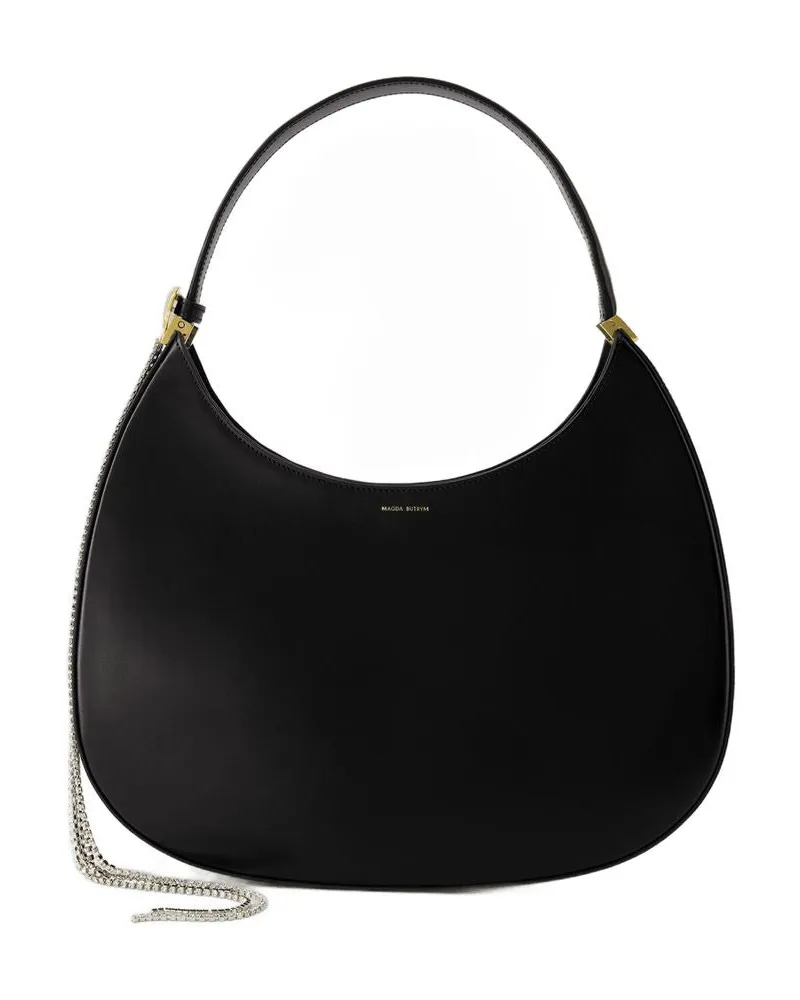 Magda Butrym Women's Large Vesna Hobo Bag -  Leather Black Calfskin Shoulder-Hobo-Bags Black