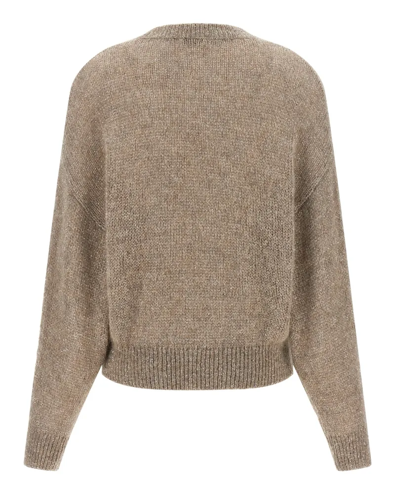 Brunello Cucinelli Diamante Sweater — Beige Beige