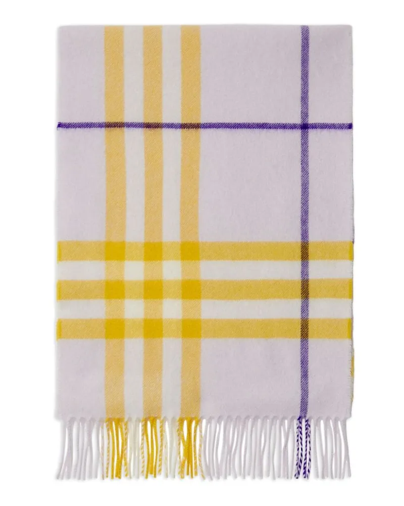Burberry Giant Check Scarf — Lilac Lilac