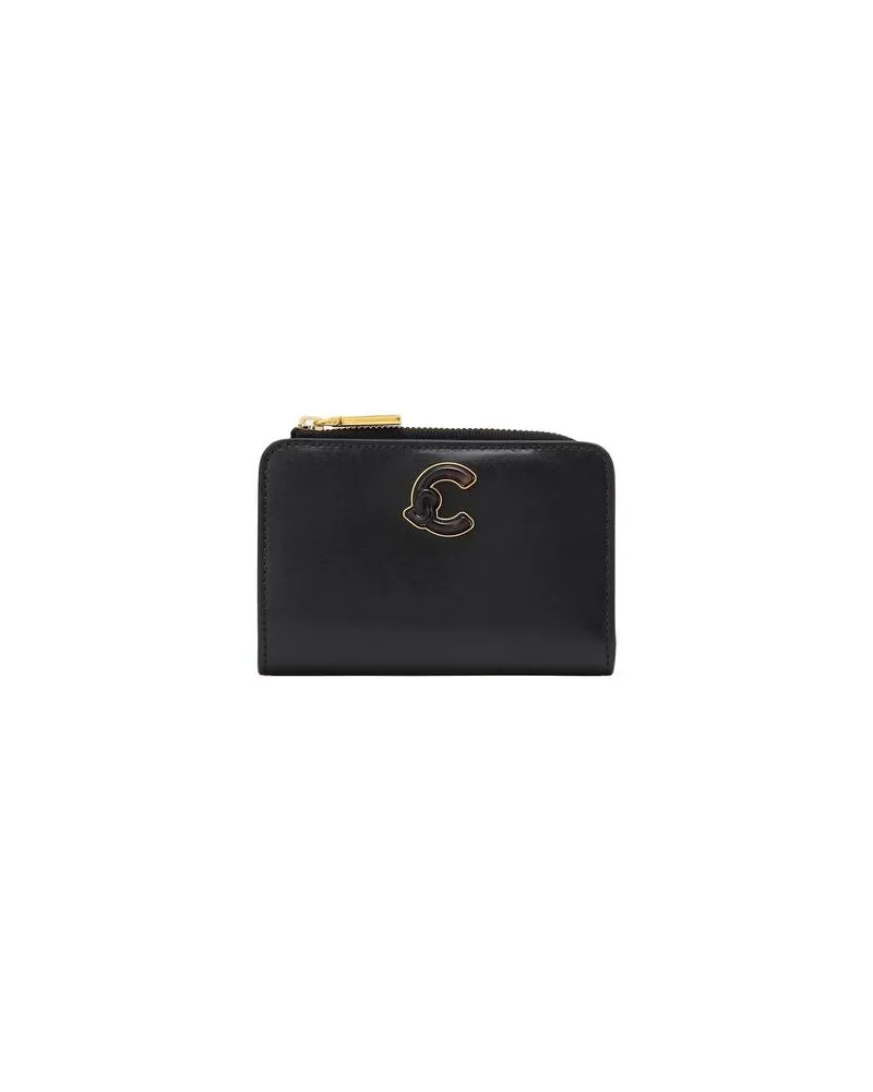Coccinelle Women's Wallet Black Calf Split Leather Bags Black