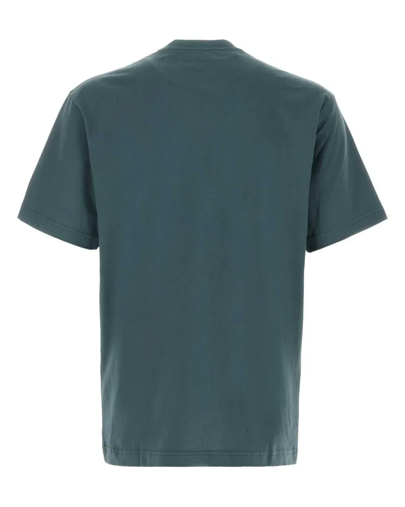 Kenzo Men's Logo-Embroidered Cotton T-Shirt Gray Gray