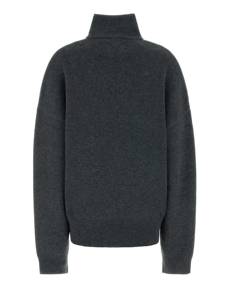 extreme cashmere Women's Dark Grey Cashmere Blend Nâ°235 Sweater Felt Maglieria Gray