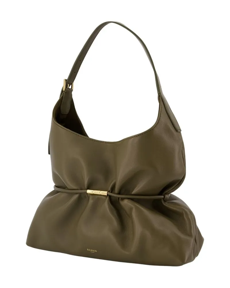 Balmain Sphynx Shoulder Bag — Khaki Khaki