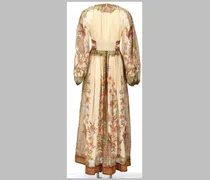Cotton-Silk Blend Maxi Dress — Multicolor