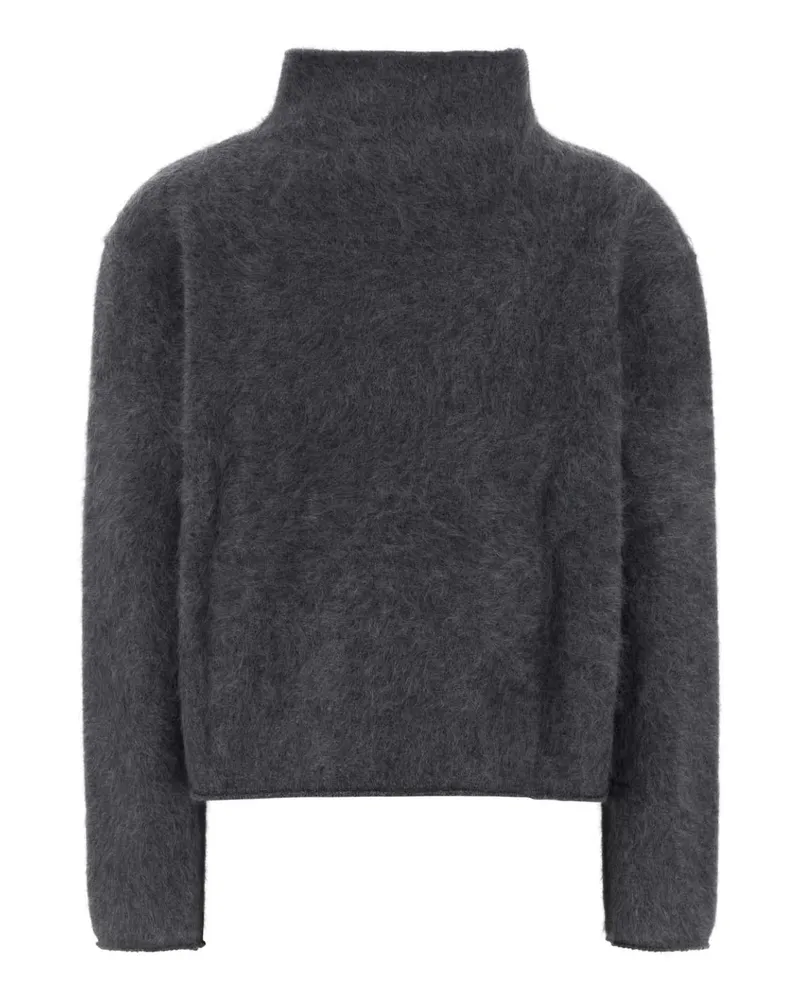 Lisa Yang Cashmere Turtleneck Sweater — Gray Gray