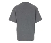 Logo-Printed Cotton-Blend T-Shirt — Gray