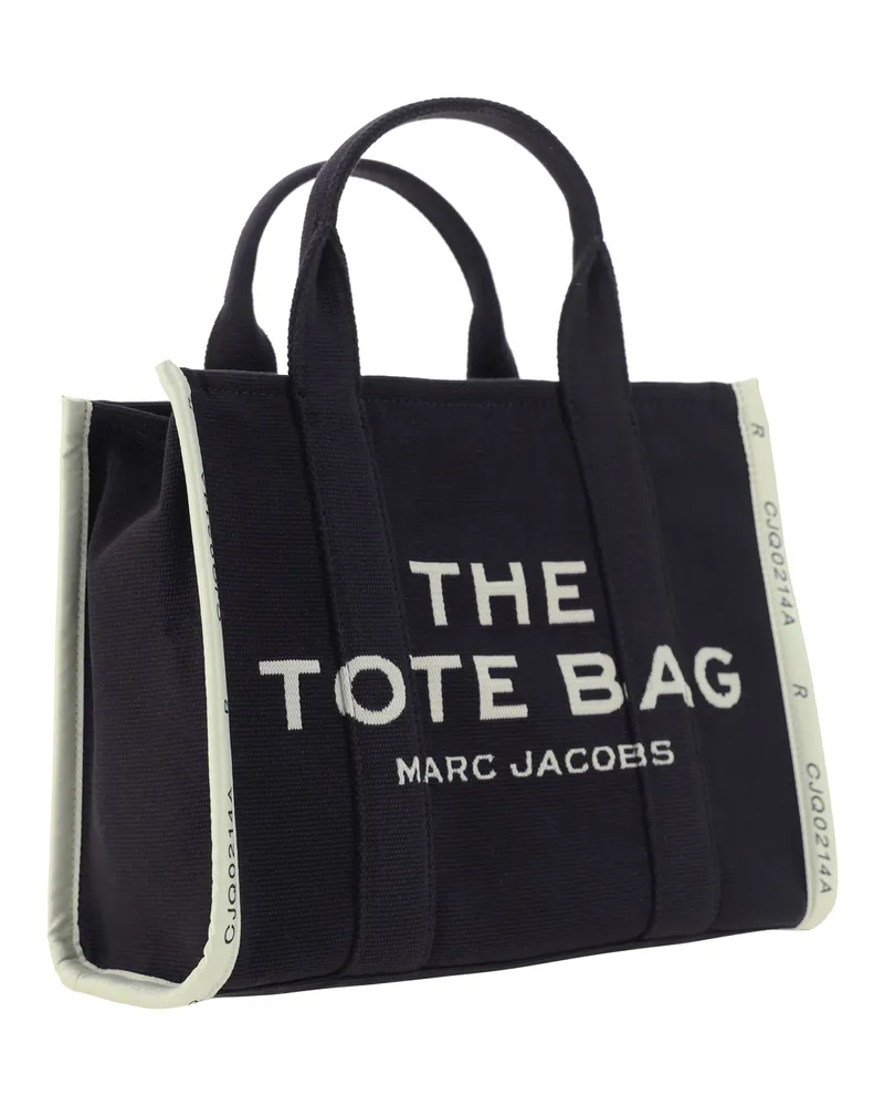 Marc Jacobs Women's The Medium Tote Handbag Black Cotton; Polyester Handbags Hand Bags Black