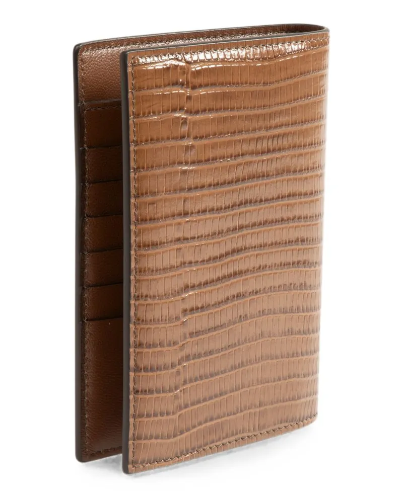 Tom Ford Men's Wallet Calf Leather Brown & Cardholders Brown